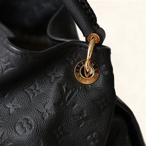 louis vuitton artsy black replica|Louis Vuitton black embossed bag.